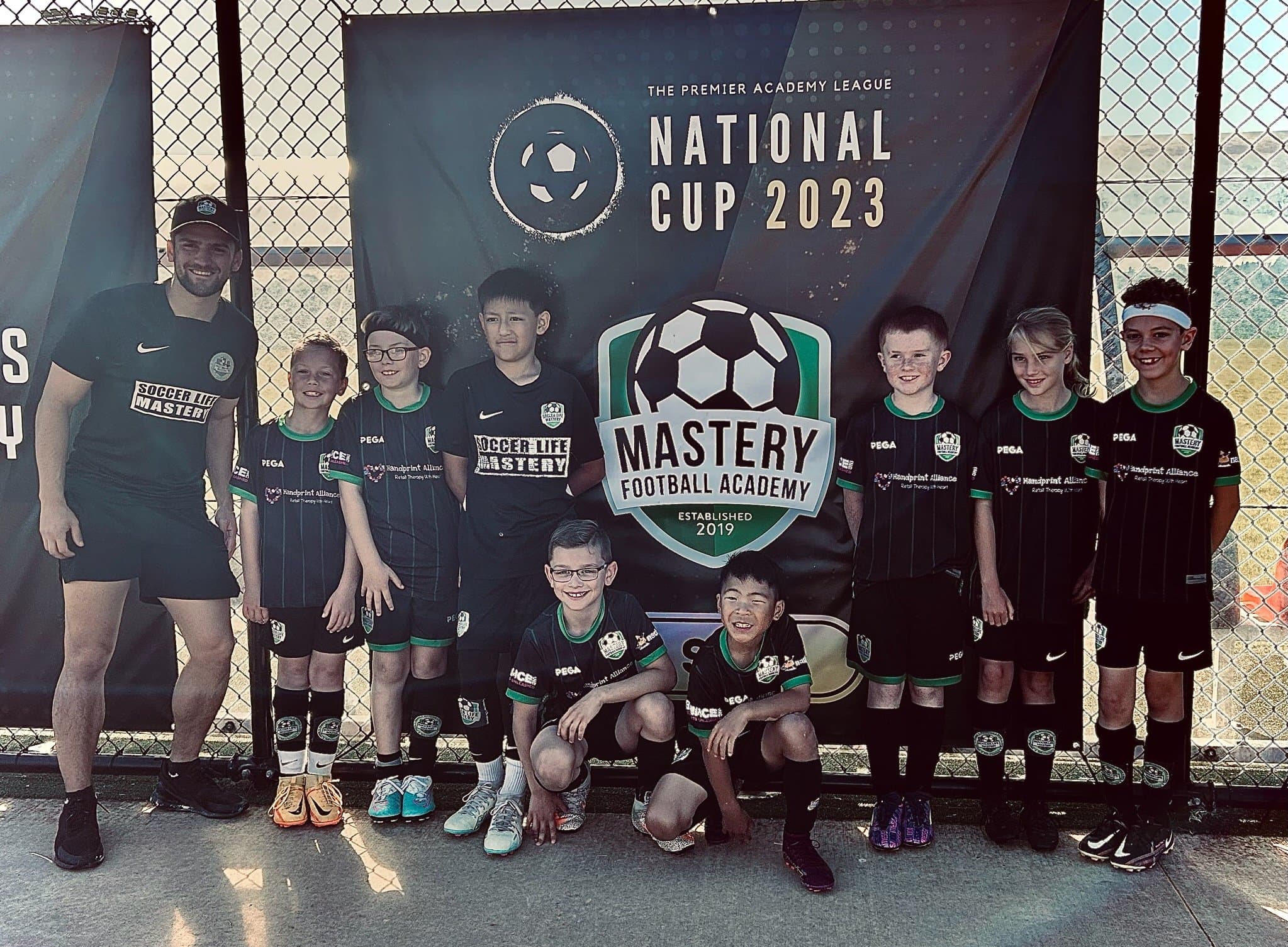 Mastery Football Academy players competing at interstate national tournament