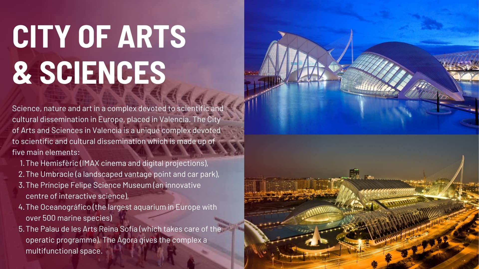 City of Arts & Sciences – Valencia Spain