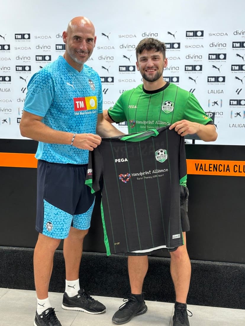 Kyle Theodoroulakes in Spain with Valencia CF